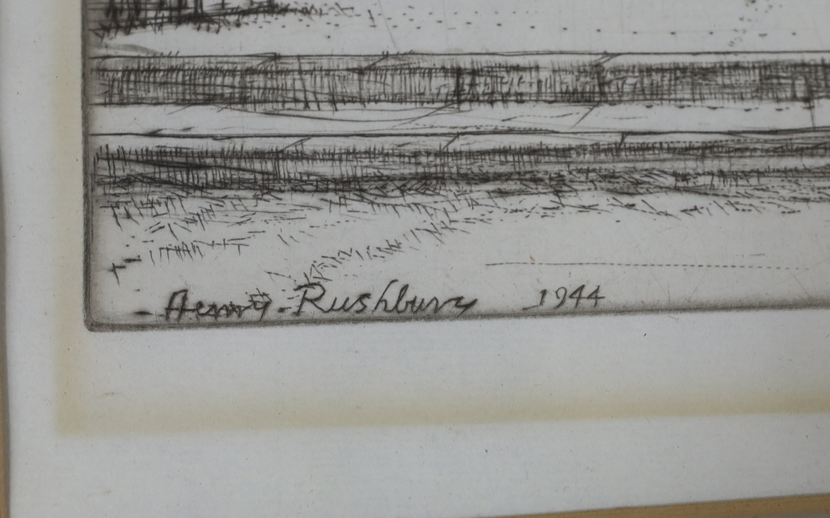 Sir Henry Rushbury (1889-1968), etching, 'St Martin's in the Fields', signed in pencil, 31 x 27cm